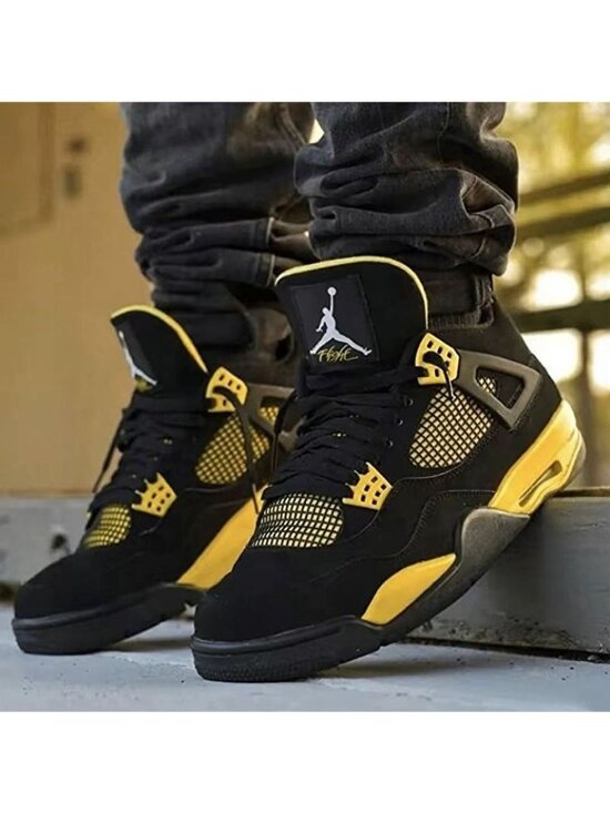 Jordan Other - Air Jordan 4 Retro Thunder Black & Tour Yellow Sneakers | Men's 7 Collectable